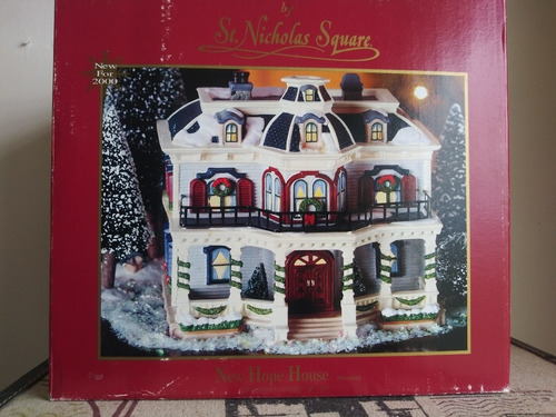 Villa Navideña St Nicholas Square De 25cm Porcelana