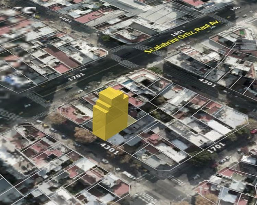 Imagen 2 de 5 de Costa Rica Y Av. Scalabrini Ortiz 8,66 X 30 Apto 1000 M2 Vendibles