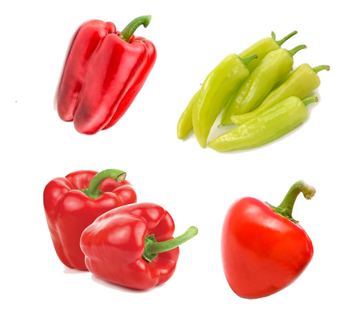 Kit Semillas 8 Pimientos Dulces - Calidad Premium - Ajies -