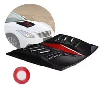 Comprar Toma De Aire Capot Auto Tuning Universal Negro Brillo+rojo