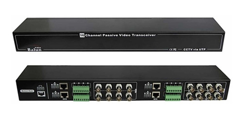 Video Balun Pasivo Hd 16 Canales Puerto Rj45 Rackeable