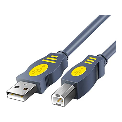 Qjin Cable De Impresora Usb 2.0 Para Hp Deskjet 2755e, 4155e