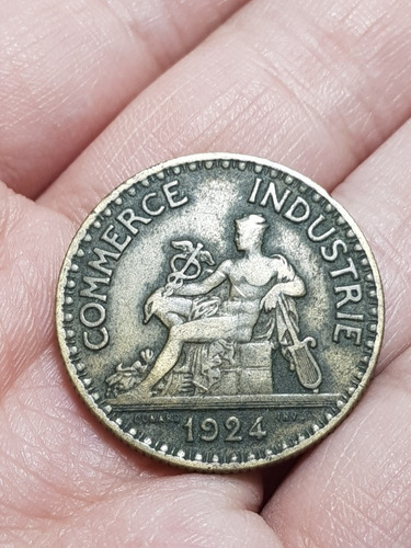 Imagen 5 de 6 de Antigua Moneda 2 Francos 1924 Francia Mag 58023