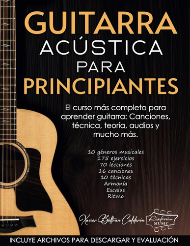 Libro : Guitarra Acstica Para Principiantes El Curso Ms...