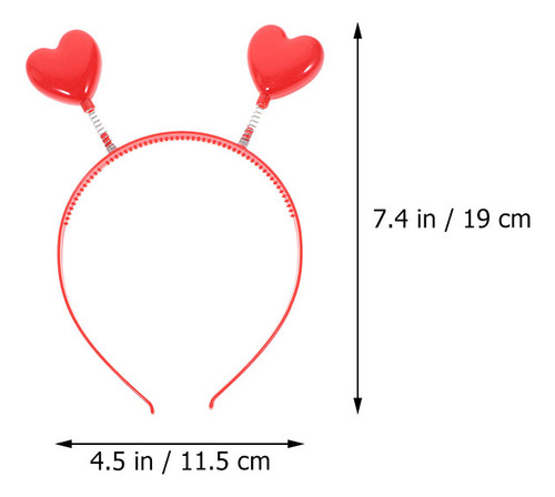 4 Unidades De Diadema Con Forma De Corazón, Diadema Decorati