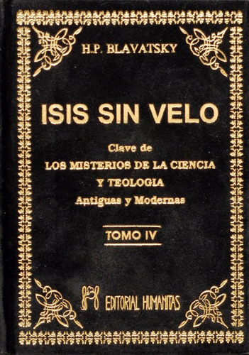 Libro Isis Sin Velo (h.p.blavatsky) Tomo 4