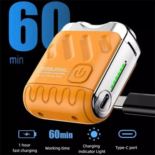 - Afeitadora Eléctrica Portátil Rotativa De Doble