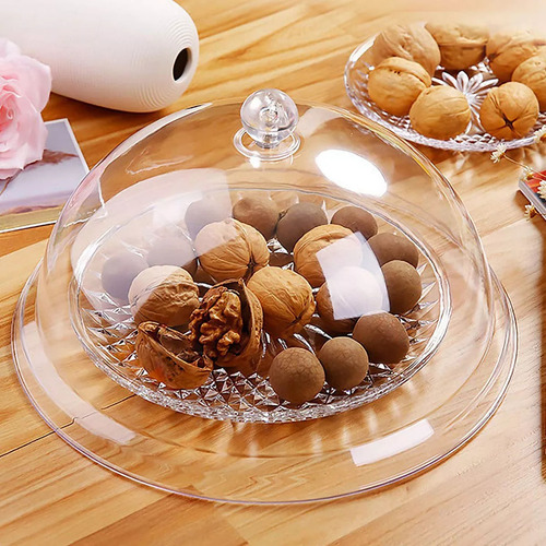 Cake Dome Cover Bell Acrílico Expositor Domo Transparente Fo