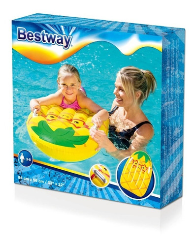 Imagen 2 de 6 de Colchoneta Inflable Frutas 84x56 Infantil Bestway 42049 Edu