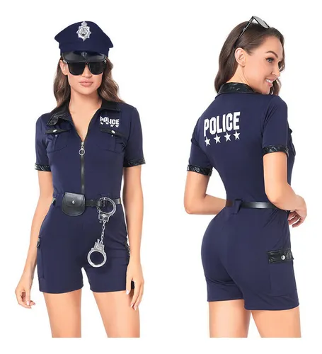 comprar Uniforme Policial Azul, Traje De Halloween De Policial
