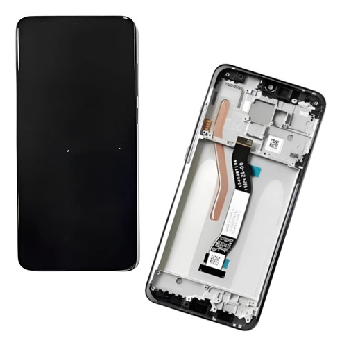 Tela Frontal Compatível Com Note 8 Pro M1906g7g C/aro Oled Preto