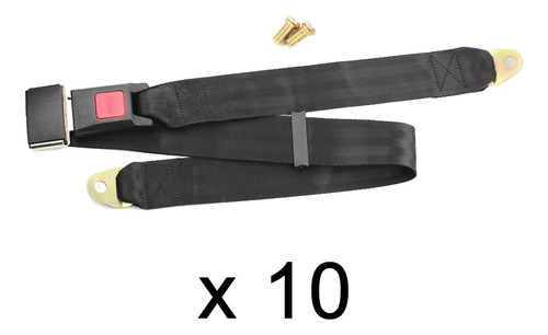 Cinturón De Seguridad De 2 Puntos Universal X 10 Unidades