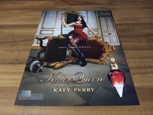 (pg228) Katy Perry * Publicidad Clipping Killer Queen (Usado)