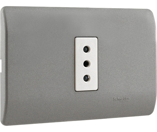 Enchufe Simple 2p+t 10a 250v Niquel/beige Emb Genesis