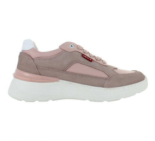 Levis Tenis Sneakers Casual Confort Textil Rosa Mujer 83826