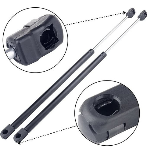 Eccpp 2pcs Ascensor Luneta Trasera Compatible Con Struts Cho