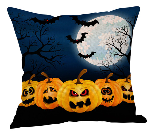 Funda Tipo F Body Pillow, Decoración De Halloween, Con Apliq