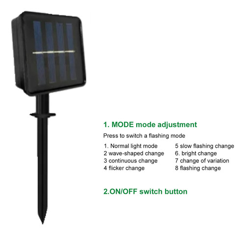 Luces Navideñas Solares Led Con Forma De Bastón De Caramelo