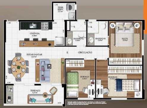 Imagem 11 de 13 de Apartamento À Venda No Bairro Vila Andrade - São Paulo/sp - O-20244-33661