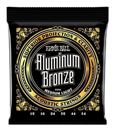 Cuerdas Para Guitarra Acústica Ernie Ball Medium Light 2566