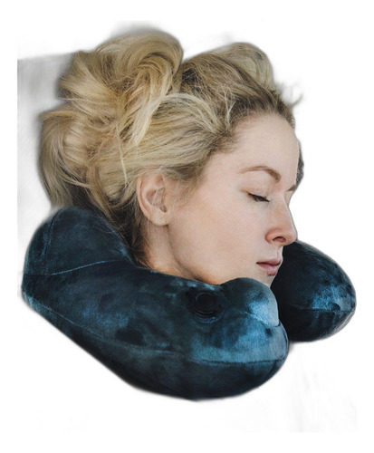 Pulsador Almohada Hinchable Para Cuello De Avión Viaje Equip