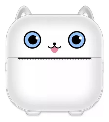 Mini Impresora Térmica Bluetooth Recargable Portátil Rosa Blanco
