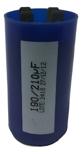Capacitor Electrolítico Para Motor Arranque 190-210 Uf Sicap