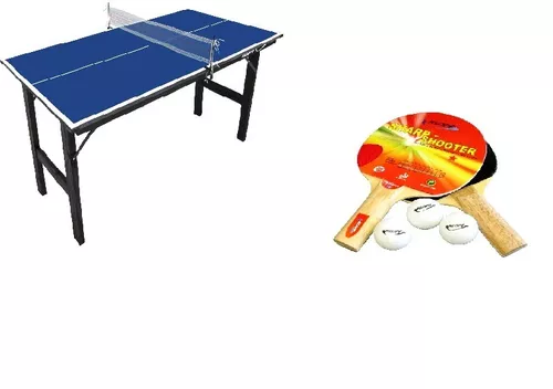 Mini Mesa de Ping-Pong, Tênis de Mesa , Tampo em MDP 12 mm, Pés Dobráveis -  Klopf