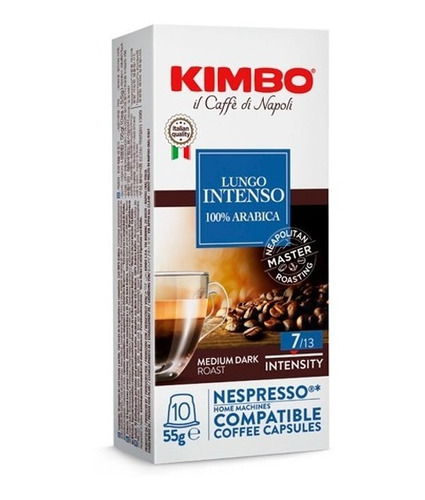 Café Italiano Kimbo Cápsulas Compatibles Nespresso