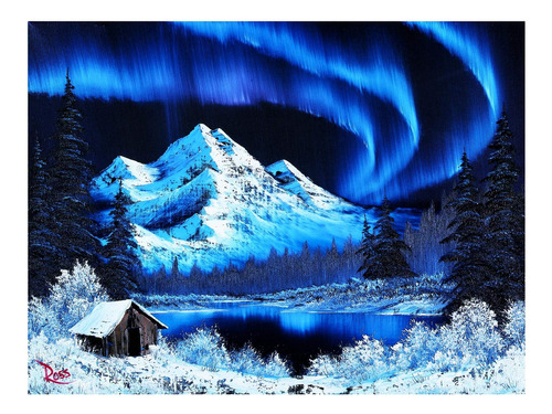 Toynk Bob Ross Northern Lights Aurora Borealis Puzzle | Romp