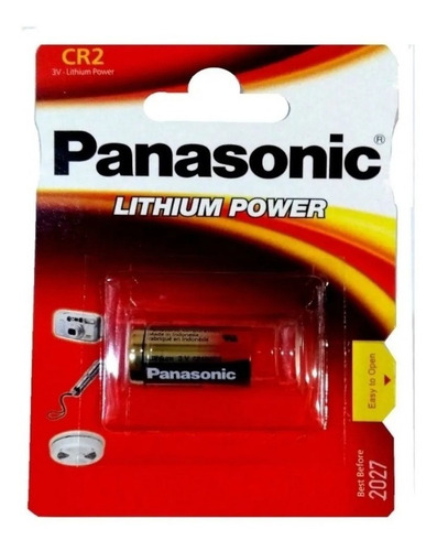Pila Panasonic Cr2 Litio 3v Vencimiento 01-2027