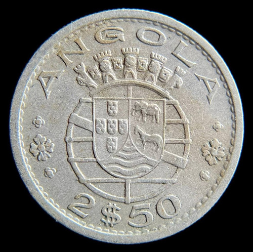 Angola Portuguesa, 2,5 Escudos, 1969. Vf+