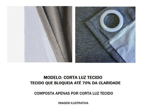 Imagem 3 de 6 de Cortina Corta Luz Tecido Blend - 4,20m X 2,30m Bella Janela