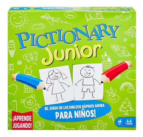 Juego De Mesa Pictionary Junior Mattel Games Glt57