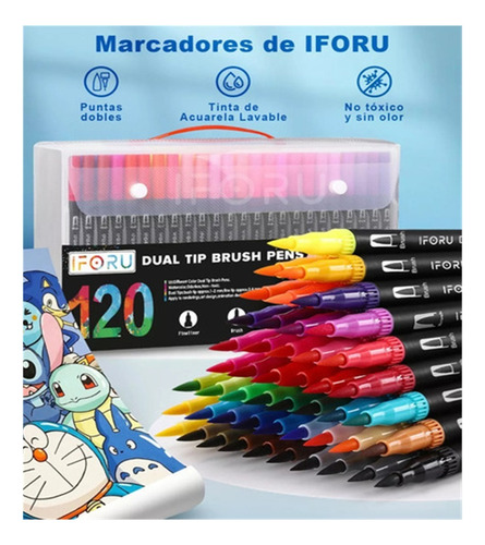 Set De Arte Dibujo Colores Marcadores Lápices Teker 120pcs