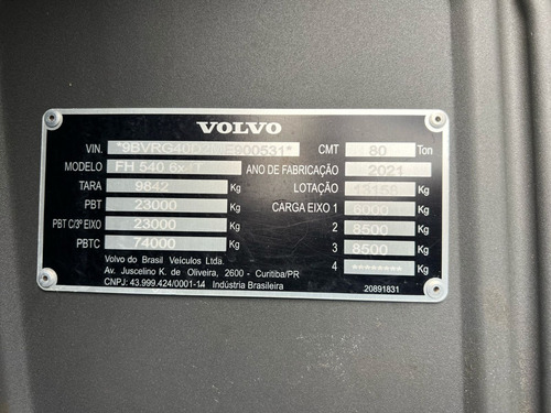 Volvo Fh 540 Globetrotter - 6x4 - 2021