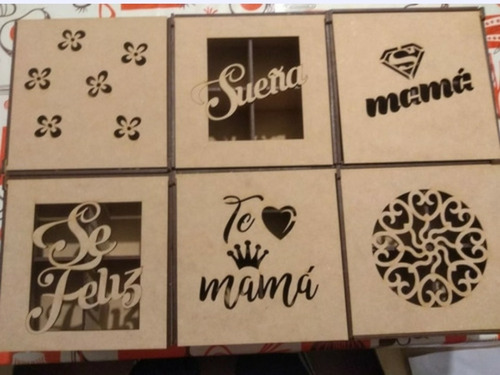 20 Cajas Porta Sahumerio Mdf Souvenir + 40 Cajas De Té