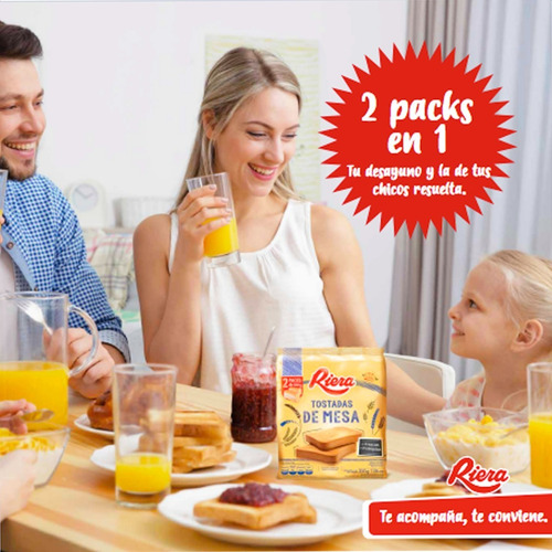 Imagen 5 de 10 de Tostadas De Mesa Riera Saladas Galletitas - Mejor Precio