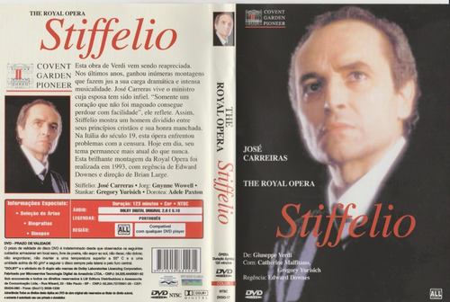 Dvd Jose Carreras The Royal Opera 1993 Stiffelio Verdi