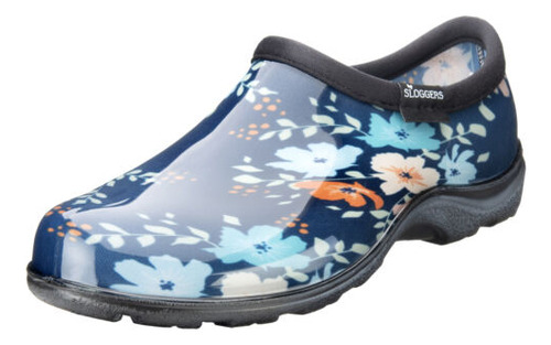 Sloggers 5120ffnbl10 Size 10 Women's Blue Floral Fun Pri Bbu