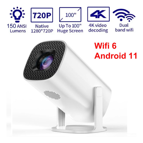 Proyector Inteligente P30 Wifi 6 Android 11 Home Beamer Comp