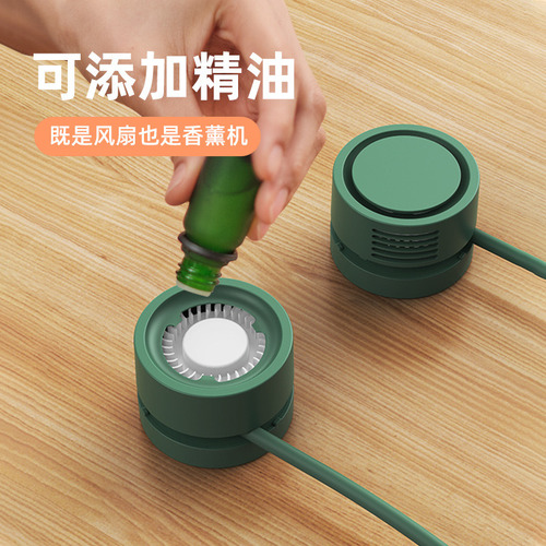 Lj Ventilador De Cuello Portátil Mini Usb Con Carga Manual