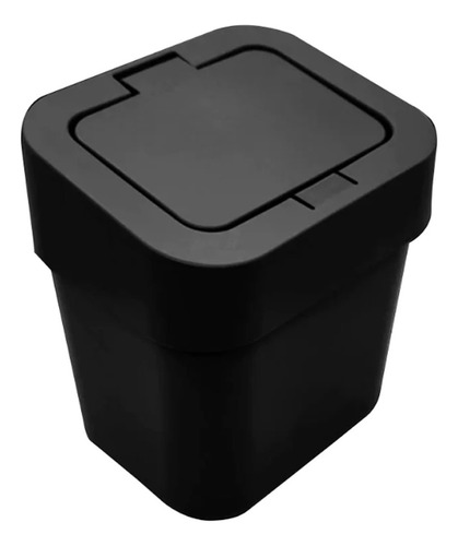 Lixeira Cozinha Escritório Compacta Com Tampa Click 4 Litros Cor Azul-claro