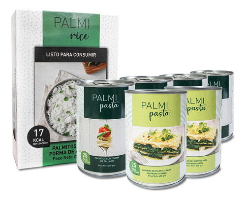 Mix Deluxe: Arroz Palmito + Tallarin + Lámina Lasaña 400g