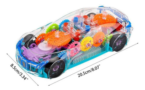 2 Coche De Bebé Engranaje Mecánico Transparente Coche De
