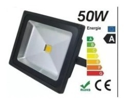 Reflector Foco Led Exterior 50w Blanco Cálido 500w