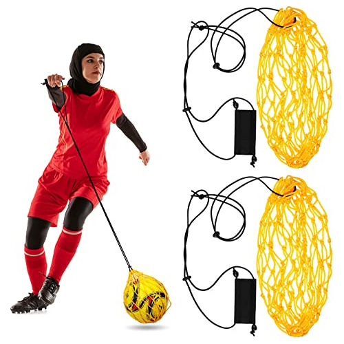 2 Piezas Solo Soccer Kick Trainer Soccer Ball Bungee Elastic