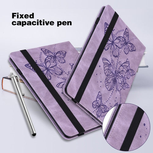 Funda De Poliuretano Con Estampado En Relieve Morado Para Re