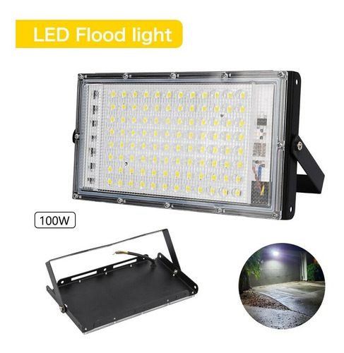 Imagen 3 de 8 de Reflector Led 100w Exterior Alta Potencia Multiled Ip66