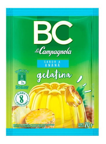 Gelatina De Anana Light Bc 20 Gr X 8 Un